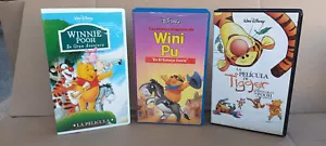 Vintage vhs 90er Jahre Disney Set 3 VHS Winnie Pooh spanische Sprache Pal ARGENTINIEN - Bild 1 von 11