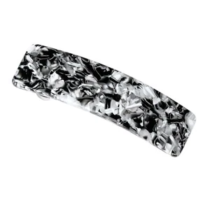 elegante Patentspange Haarspange Haarklammer Haarklemme Barette 9 x 2,5 cm Acryl - Bild 1 von 3