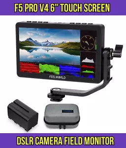 FEELWORLD F5 PRO V4 Camera Field 6" Monitor Touch Screen 3D LUT 4K HDMI- DSLR - Picture 1 of 4