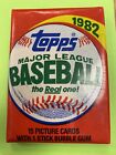 1982 Topps Baseball Factory Sealed Wax Pack - 15 kart z nowego pudełka