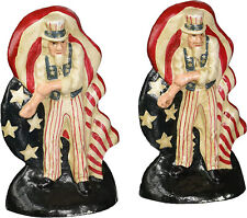 2 er Set USA Uncle Sam Figur aus Gusseisen