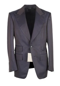 TOM FORD Atticus Blue Sport Coat Size 46 / 36R U.S. In Silk Blend Jacket Blaz... - Picture 1 of 6