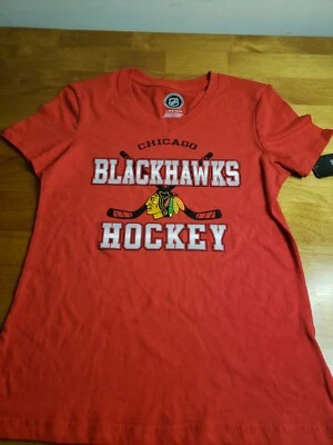New Chicago Blackhawks NHL Youth V Neck T-shirt Size L 10/12 - Image 1 of 4