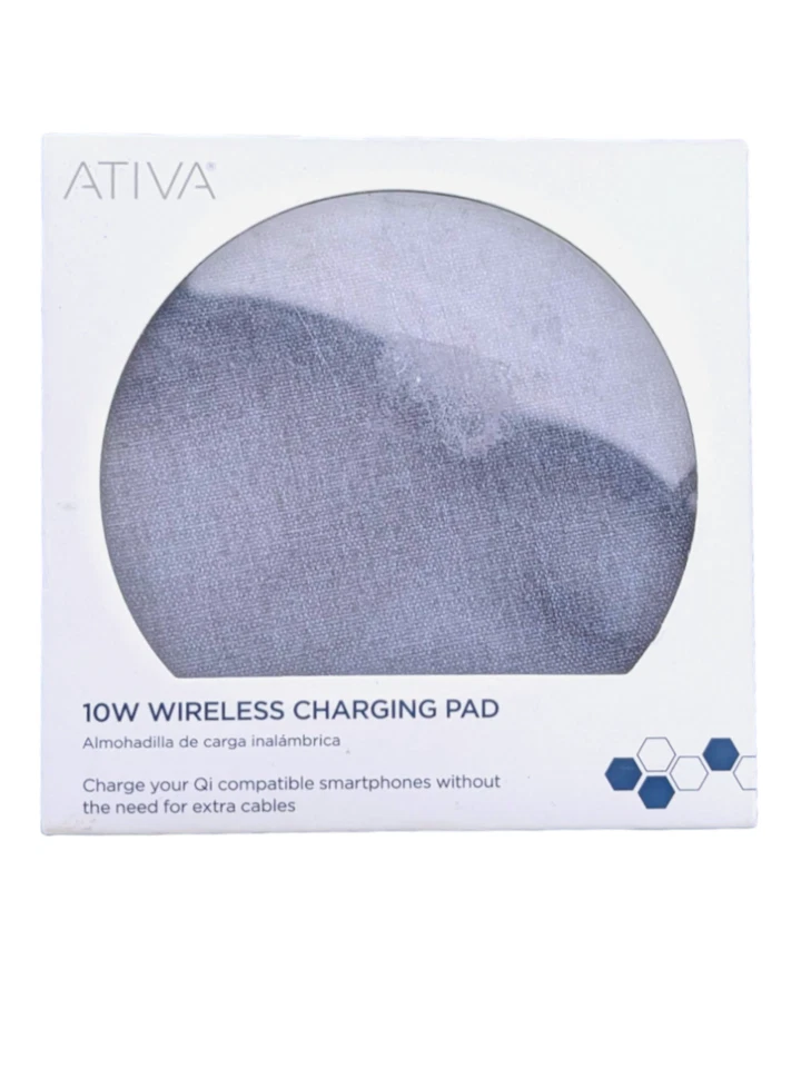 New Ativa 10W Wireless Charging Pad - Blue with 5ft Cord (In Box) - Image 1 of 1