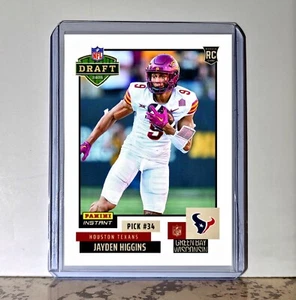 Jayden Higgins Rookie 2025 NFL Draft #28 Football Card Houston Texans prevendita - Foto 1 di 1