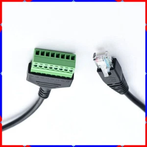 Adapter terminal cable RJ45 no-solder 8-core extension cable with screw holes - Picture 1 of 18