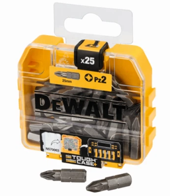 DeWalt Bitbox mit 25 Bits I PZ2 PZ 2 I 25mm I DT7908 I POZI Pozidrive 2 original