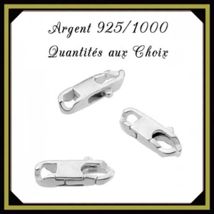 Fermoir mousqueton gourmette 14X4mm, en Argent 925/1000 . Réf: CHGU4 - Picture 1 of 1