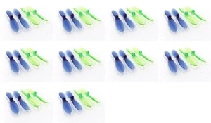Eachine CG022 Transparent Clear Blue and Green Propeller Blades 10 Pack - Picture 1 of 2