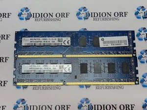 Set of 2 SK HYNIX 8 GB DDR3 DESKTOP RAM PC3-1600 2Rx8 HMT41GU6BFR8A-PB SKU 14403 - Picture 1 of 1