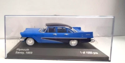 WHITEBOX 1:43 AUTO PLYMOUTH SAVOY, 1959 1 OF 1000 PCS  WB-222  EDI VARIE  16 - Immagine 1 di 4