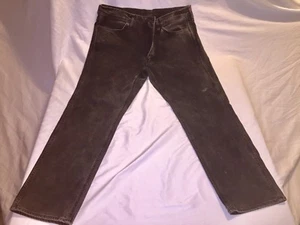 Vintage Levi’s 541 Herren 37 x 30 schwarz Denim Jeans 37 x 30 Tab Hipster Biker verwaschen - Bild 1 von 11