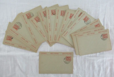 1920 German Postcard 10 Pf Haute Silesie Beuthen Oberschl Red UNUSED Set of 34 - Image 1 of 4