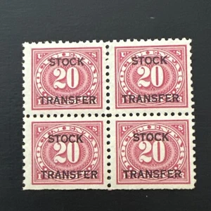 #RD28…20 cent Perf. 10 with overprint - block of 4 Mnh - Picture 1 of 2