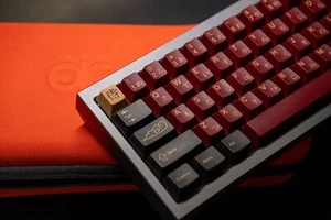 Custom 65% Mechanical Keyboard (Japanese Keycaps, Poppy and Creamy) READ DESC! - Picture 1 of 22