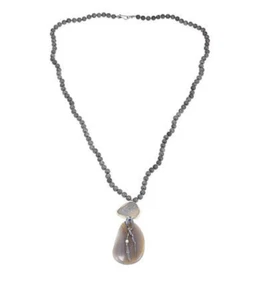 Chan Luu Silver Quartz and Mixed Stone Beaded 34" Drop Necklace - Picture 1 of 3