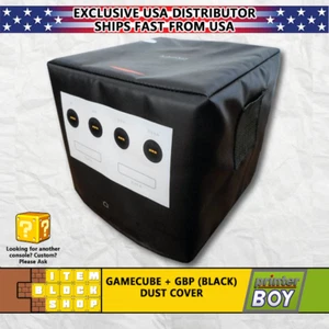 GameCube Black with Game Boy Player Console System Dust Cover Vinyl - Picture 1 of 1