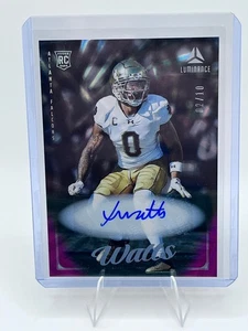 Xavier Watts 2025 Panini Luminance #165 autógrafo vívido/10 - Imagen 1 de 2