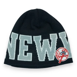 New York Yankees Erwachsene Puff Winter Strick Mütze New Era Cap One Size - Bild 1 von 4