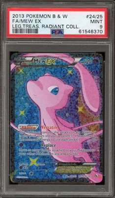Pokemon Mew EX Legendary Treasures Radiant Coll. Full Art #RC24 PSA 9 Mint - Image 1 of 2