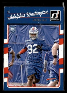 2016 Donruss #302 Adolphus Washington Buffalo Bills Football Card - Picture 1 of 2