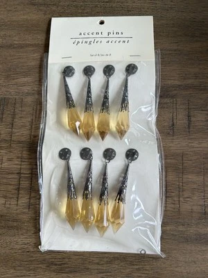 Gothic Crystal Accent Pier 1 Imports 8 Pins Lamps Linens Curtains Home Decor New — 第 1/4 张图片