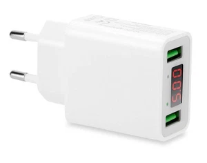 2-Port USB Netzteil 11W 5V 2.2A Ladeadapter Ladegerät mit LED - Bild 1 von 5