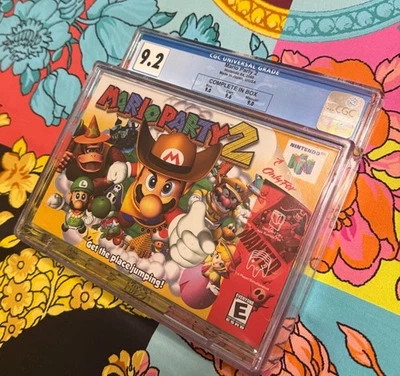 MARIO PARTY 2 N64 9.2 A+ Nintendo 64 Not VGA CGC CIB MINT - Image 1 of 4