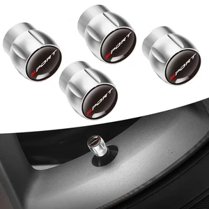 4x Sport Logo Car Wheel Tire Valve Dust Stem Air Cap Cover Accessories Universal - Picture 1 of 4