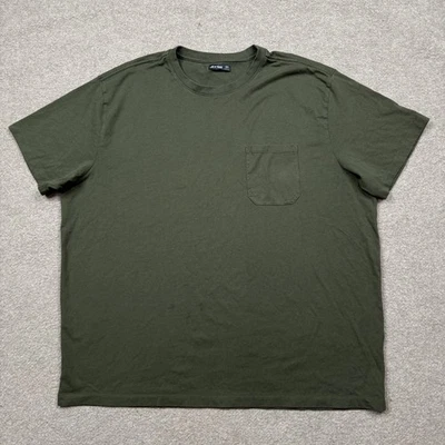 Camiseta Line Of Trade Para Hombre Talla 2XL Verde Manga Corta Bolsillo Camiseta Cuello Redondo Foto 1 de 4