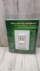 HUNTER 27182 - CEILING FAN/LIGHT CONTROL 3-SPEED DUAL SLIDE - BRAND NEW IN PKG! - Picture 1 of 2