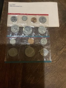1980 Uncirculated Coin Set U.S Mint Original Government Packaging OGP - Picture 1 of 2