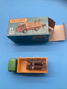 Camión de ganado Matchbox Superfast 71 con caja - Imagen 1 de 5