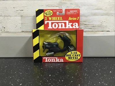 Tonka Vespa Escala 1/18 Diecast Modelo Trasero Moto Difícil de Encontrar 2002 Foto 1 de 4