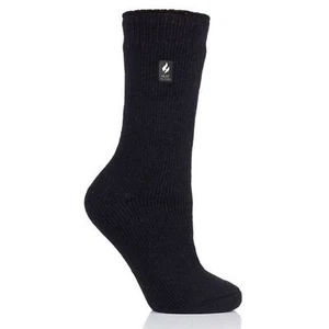 heat holders Women's Camellia ORIGINAL™ Crew Socks, black 5-9 - Picture 1 of 6