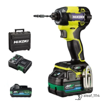 Destornillador de impacto HiKOKI WH36DD (2XHYSZ) 36V amarillo araña con estuche cargador de batería Foto 1 de 4