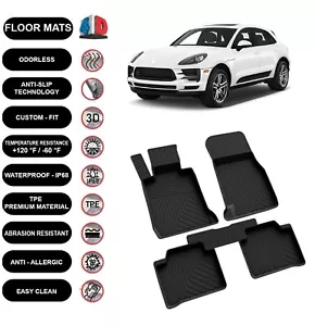 Alfombrillas forro para Porsche Macan (2018-2022) impermeables moldeadas en 4D 4 un. - Imagen 1 de 5