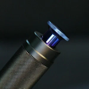 SSCO KNURLED CANDY BLUE E-BRAKE BUTTON ALUMINUM SPIN TURN KNOB FOR WRX STI BRZ - Picture 1 of 3