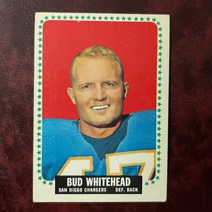 1964 Topps AFL Set BUD WHITEHEAD #173 SAN DIEGO CHARGERS - EX++ - Picture 1 of 2
