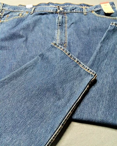 Pantalones de mezclilla para hombre Levi's azul 550 talla 54 x 30 calce relajado grandes y altos NUEVO - Imagen 1 de 20