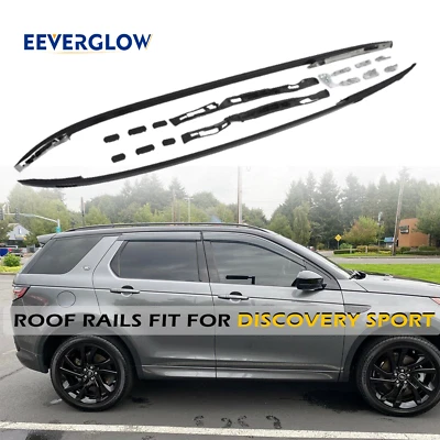 Barra de rieles laterales de techo negra apta para Land Rover Discovery Sport 2015-2025 Foto 1 de 4