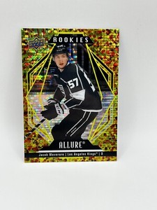2022-23 Upper Deck Allure Jacob Moverare Rookie Gold Glitter Bomb /199 RC