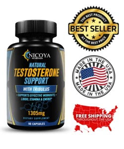 Natural Testosterone Booster - Increase Energy Improve Muscle Strength & Growth - Picture 1 of 7