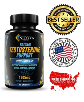 Natural Testosterone Booster - Increase Energy Improve Muscle Strength & Growth - Image 1 of 4