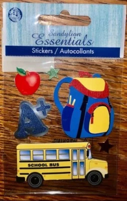 Sandylion Essentials Mochilas Escuela Apple A+ Grados Estudiantes Álbum de Recortes Pegatina Foto 1 de 2