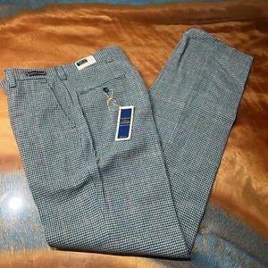 Vintage Pendleton Wool Houndstooth Country Traditionals Pants size 32 new USA - Picture 1 of 12
