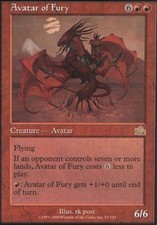 MTG magic cards 1x x1 Light Play, English Avatar of Fury Prophecy