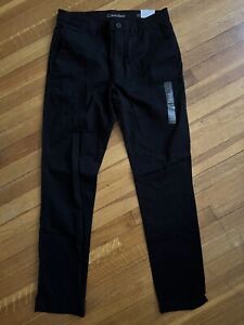 Calvin Klein Mens Chino Pants 31x32 Black