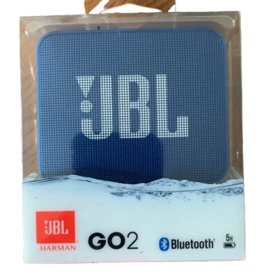 JBL Go 2 Waterproof Ultra Portable Bluetooth Speaker - Blue New - Image 1 of 3