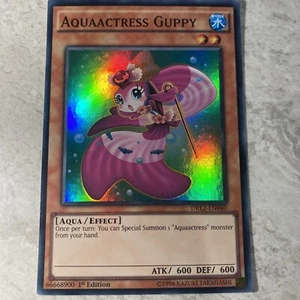 Yugioh - Aquaactress Guppy - DRL2 EN040 - Super Rare - 1st Edition - Picture 1 of 2